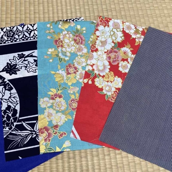 Kimono scraps ( Japanese traditional fabric items )